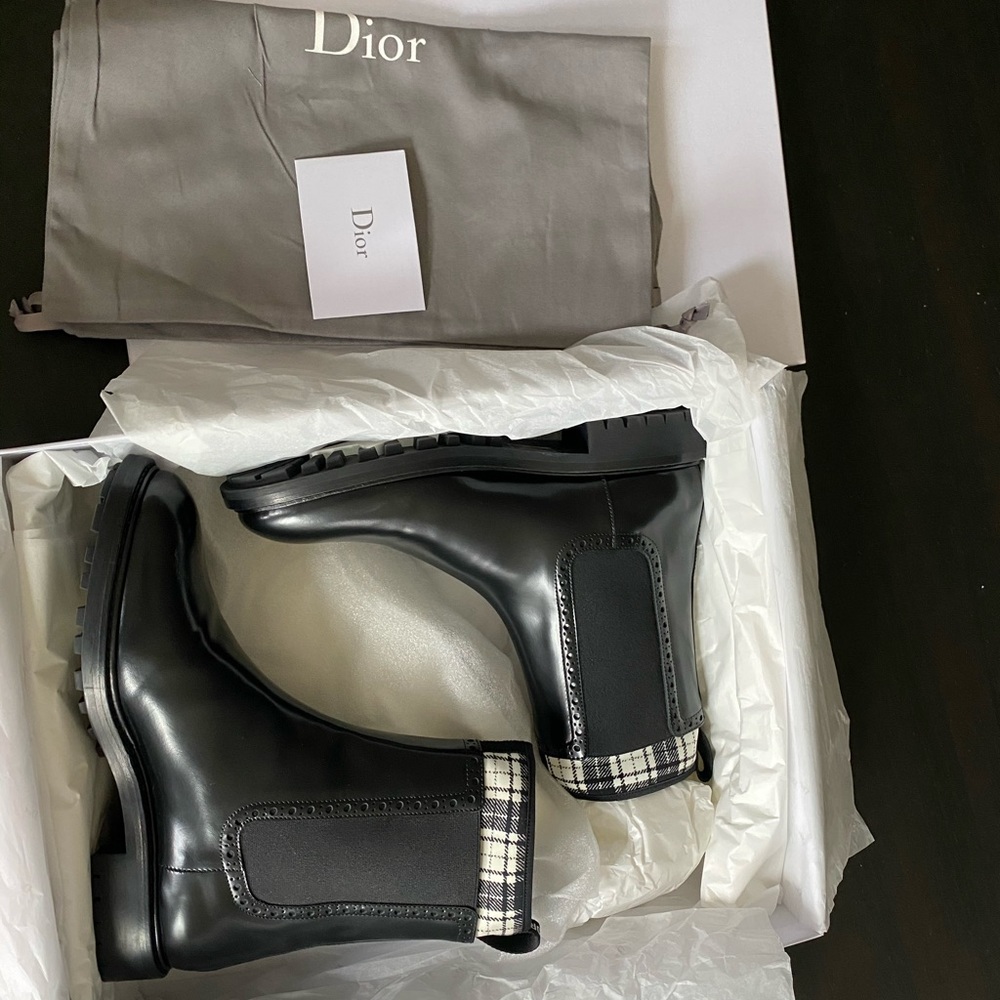Dior Black Multiple D-order ankle boots